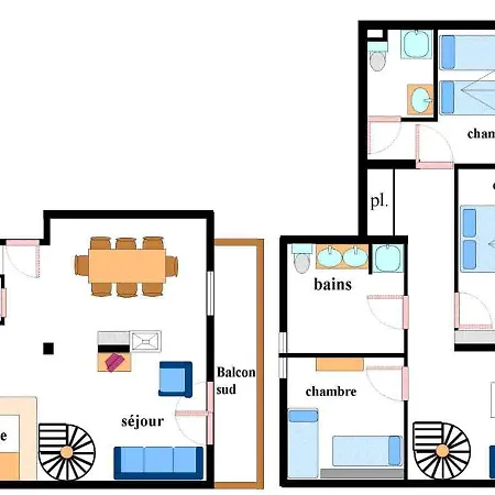 Spacieux Duplex 10 Pers A Avec Cheminee, Wifi, 4 - Fr-1-508-43